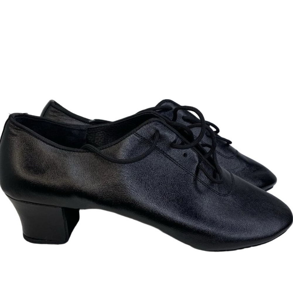 Aida Latin & Salsa Tornsberg 131T Mens Size 10/27.5cm Black Leather Concave Heel